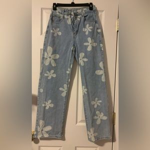 Shein Flower Jeans
